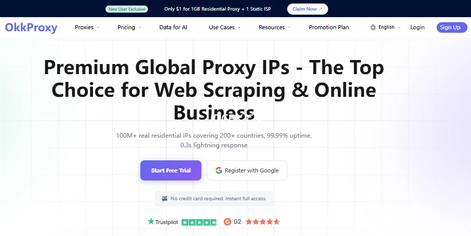 OKKProxy：跨境电商与数据采集的高性价比住宅代理选择，注册送$5，支持免费试用-主机测评网-主机博客,专业的测评发布平台